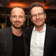 Aaron Paul and Bryan Cranston at the El Camino premiere